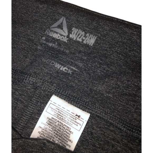 Reebok Lux Dark Gray Tight Legging Women's 3x 22W Plus Size SpeedWick Mid Rise - Picture 9 of 10